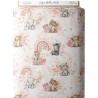 Tissu coton imprimé pour enfants Safari Babies Peche- Certifié Oeko-Tex® Mercerie des Princesses