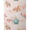  Tissu coton imprimé Tortues Corail - Certifié Oeko-Tex® Mercerie des Princesses