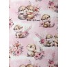  Tissu coton imprimé pour enfants Loutres Rose- Certifié Oeko-Tex® Mercerie des Princesses