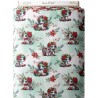 Tissu coton imprimé Licorne de Noël- Certifié Oeko-Tex® Mercerie des Princesses