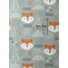 Tissu coton imprimé pour enfants Mini Renard - Certifié Oeko-Tex® Mercerie des Princesses