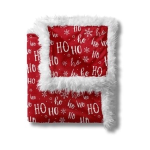  Tissu coton imprimé Noël Rouge Ho Ho Ho Certifié Oeko-Tex® Mercerie des Princesses