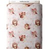  Tissu coton imprimé pour enfants Woodland Vieux Rose - Certifié Oeko-Tex® Mercerie des Princesses
