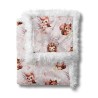  Tissu coton imprimé pour enfants Woodland Vieux Rose - Certifié Oeko-Tex® Mercerie des Princesses