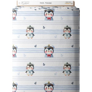  Tissu coton imprimé pour enfants Petit Matelot - Certifié Oeko-Tex® Mercerie des Princesses