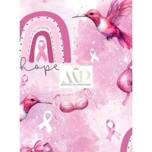  Tissu coton imprimé Girl Power - Certifié Oeko-Tex® Mercerie des Princesses