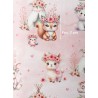 Tissu coton Douceur Automnale Rose  - Certifié Oeko-Tex® Mercerie des Princesses