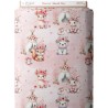  Tissu coton Douceur Automnale Rose  - Certifié Oeko-Tex® Mercerie des Princesses