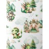  Tissu coton Dragon Et Chevalier  - Certifié Oeko-Tex® Mercerie des Princesses