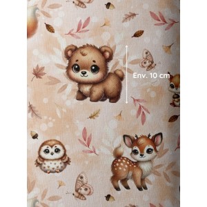  Tissu coton imprimé pour enfants Woody - Certifié Oeko-Tex® Mercerie des Princesses