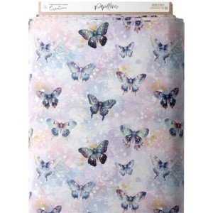 Tissu coton imprimé pour enfants Papillons - Certifié Oeko-Tex® Mercerie des Princesses