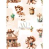  Tissu coton Cowboy  - Certifié Oeko-Tex® Mercerie des Princesses