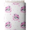 Tissu coton imprimé pour enfants Panda dans les nuages Rose - Certifié Oeko-Tex® Mercerie des Princesses