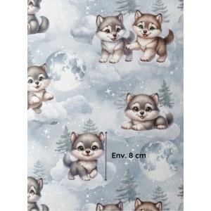 Tissu coton Baby Wolf - Certifié Oeko-Tex® Mercerie des Princesses
