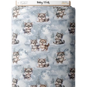  Tissu coton Baby Wolf - Certifié Oeko-Tex® Mercerie des Princesses