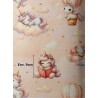  Tissu coton imprimé pour enfants Tendre Licorne- Certifié Oeko-Tex® Mercerie des Princesses