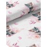  Tissu coton imprimé pour enfants Louveteau Rose - Certifié Oeko-Tex® Mercerie des Princesses