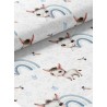  Tissu coton imprimé pour enfants Petit Ane Bleu - Certifié Oeko-Tex® Mercerie des Princesses