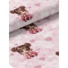  Tissu coton imprimé pour enfants Petite Danseuse Rose- Certifié Oeko-Tex® Mercerie des Princesses