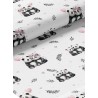  Tissu coton imprimé pour enfants Panda & Coeur - Certifié Oeko-Tex® Mercerie des Princesses