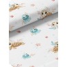  Tissu coton imprimé pour enfants Petite Tortue - Certifié Oeko-Tex® Mercerie des Princesses