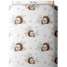 Tissu coton imprimé pour enfants Petits Hérissons- Certifié Oeko-Tex® Mercerie des Princesses