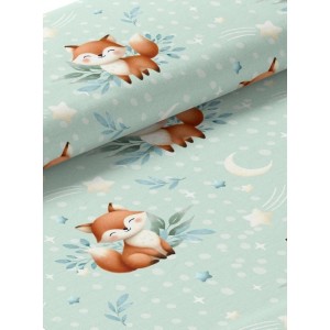  Tissu coton imprimé pour enfants Petits Renards- Certifié Oeko-Tex® Mercerie des Princesses