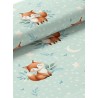  Tissu coton imprimé pour enfants Petits Renards- Certifié Oeko-Tex® Mercerie des Princesses