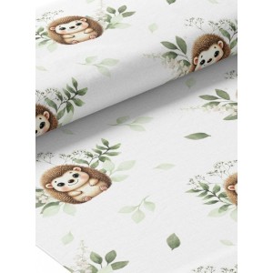  Tissu coton imprimé pour enfants Hérisson- Certifié Oeko-Tex® Mercerie des Princesses
