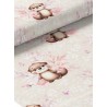  Tissu coton imprimé pour enfants Douces Petites Loutres- Certifié Oeko-Tex® Mercerie des Princesses