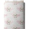 Tissu coton imprimé pour enfants Petits Koalas Roses et Gris- Certifié Oeko-Tex® Mercerie des Princesses