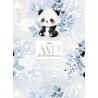  Tissu coton imprimé pour enfants Panda Bleu- Certifié Oeko-Tex® Mercerie des Princesses