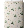  Tissu coton imprimé pour enfants Tracteurs dans les champs  - Certifié Oeko-Tex® Mercerie des Princesses