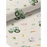  Tissu coton imprimé pour enfants Tracteurs dans les champs  - Certifié Oeko-Tex® Mercerie des Princesses