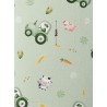  Tissu coton imprimé pour enfants Tracteurs dans les champ Verts  - Certifié Oeko-Tex® Mercerie des Princesses