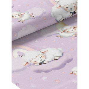  Tissu coton imprimé pour enfants Moutons dans les nuages- Certifié Oeko-Tex® Mercerie des Princesses