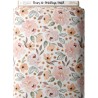 Tissu coton imprimé Fleurs de Printemps Pastel - Certifié Oeko-Tex® Mercerie des Princesses