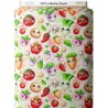 Tissu coton imprimé Petits Légumes Kawaii- Certifié Oeko-Tex® Mercerie des Princesses