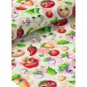  Tissu coton imprimé Petits Légumes Kawaii- Certifié Oeko-Tex® Mercerie des Princesses