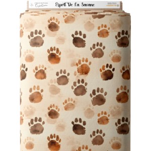  Tissu coton imprimé pour enfants Esprit De La Savane  - Certifié Oeko-Tex® Mercerie des Princesses