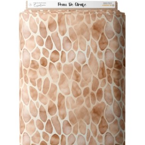 Tissu coton imprimé pour enfants Peau De Girafe  - Certifié Oeko-Tex® Mercerie des Princesses