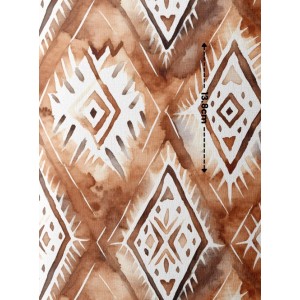  Tissu coton imprimé pour enfants Ambiance Ethnique  - Certifié Oeko-Tex® Mercerie des Princesses