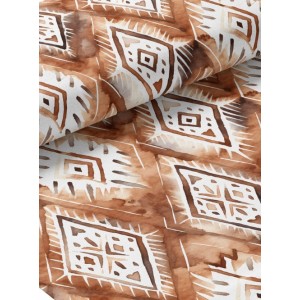  Tissu coton imprimé pour enfants Ambiance Ethnique  - Certifié Oeko-Tex® Mercerie des Princesses