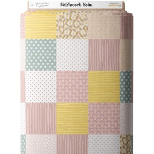 Tissu coton imprimé Patchwork Boho - Certifié Oeko-Tex® Mercerie des Princesses