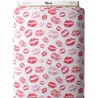Tissu coton imprimé Bisous - Certifié Oeko-Tex® Mercerie des Princesses