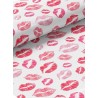  Tissu coton imprimé Bisous - Certifié Oeko-Tex® Mercerie des Princesses