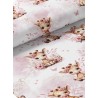  Tissu coton imprimé pour enfants Bébé Girafe Pastel Vieux Rose - Certifié Oeko-Tex® Mercerie des Princesses