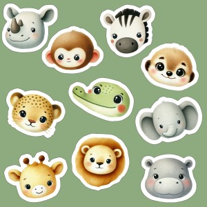 Panneau Lingettes Frimousses de La Jungle