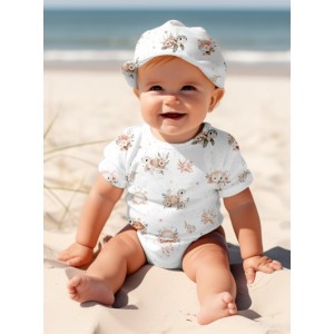  Tissu coton imprimé Tortue & Méduse - Certifié Oeko-Tex® Mercerie des Princesses