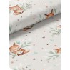  Tissu coton imprimé Renarde et son petit - Certifié Oeko-Tex® Mercerie des Princesses